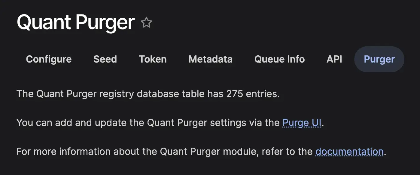 Quant Purger UI tab